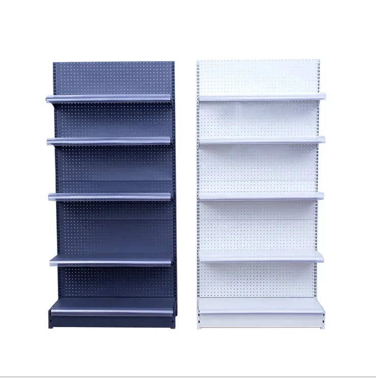 Gondola Shelving High Load Capacity Shop Racking Wall Sided Supermarket Shelf