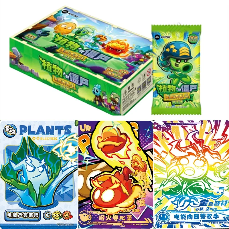 

KAYOU Plants Vs Zombies Wonderful Nature Journey Endless Brawl Vol.5 Collection Cards PVZ Game Card Toy Gift Anime Gift Toys