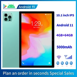 Tablet Android 11 BDF, 8GB RAM, 64GB ROM, 1TB ROM, 1280x800 IPS Screen, Bateria 5000mAh, Rede GMS 3G, Expansão 4 + 4, Wi-Fi, 10,1»