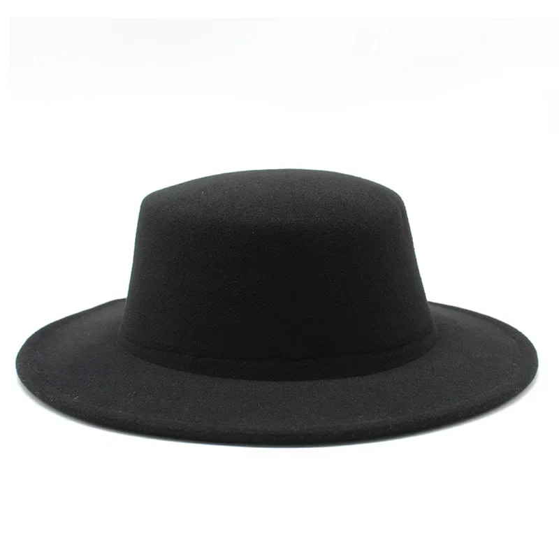 

Women Wool Felt Hats White Wide Brim Fedoras for Wedding Party Church Hats Pork Pie Fedora Hat Floppy Derby Triby Hats Base