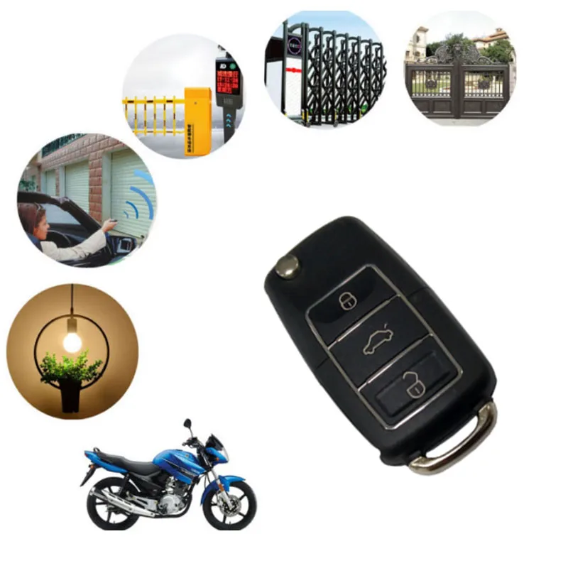 Wireless 433Mhz remote control copy code remote control 4-channel electric clone door garage door automatic key chain