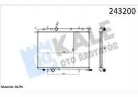 0403041AB for engine water radiator P307 C4 1,4 HDI/HDI/air conditioning PARTNER II XSARA II XSARA II XSARA PICASSO air conditioning