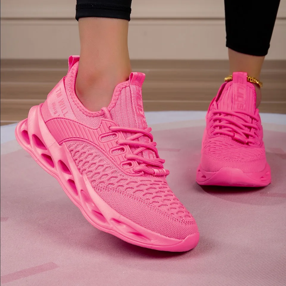 

Hot Sale Pink Casual Sneakers Women Men Blade Shoes Big Size 46 Light Breathable Running Shoes Shoes Men Mesh Sports Sneakers