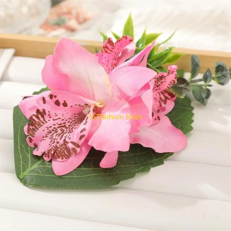 

Y5GC Hair Clip 2000s Girls Sweet Clip Headdress Artificial Handmade Women Hair Jewelry Hair Styling Hairpin