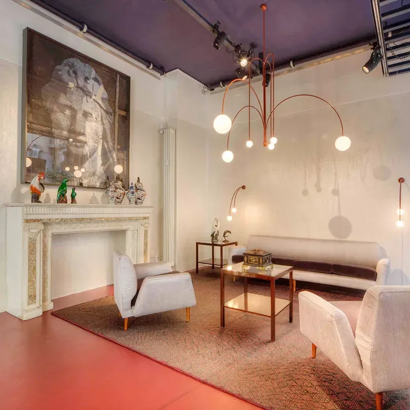 Geometric Modern LED Ceiling Chandeliers Danish Design Simple Glass Ball Hanging Lamps for Living Dining Room Home Decor