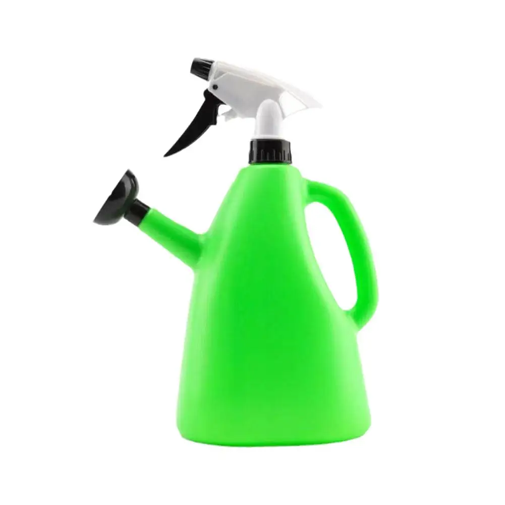 Ajustável Rega de Plástico para Jardins Indoor, Chaleira Spray de Pressão, Resina PP, Plantas Rega Can, Dropshippin, 2 em 1, 1L, M2X2