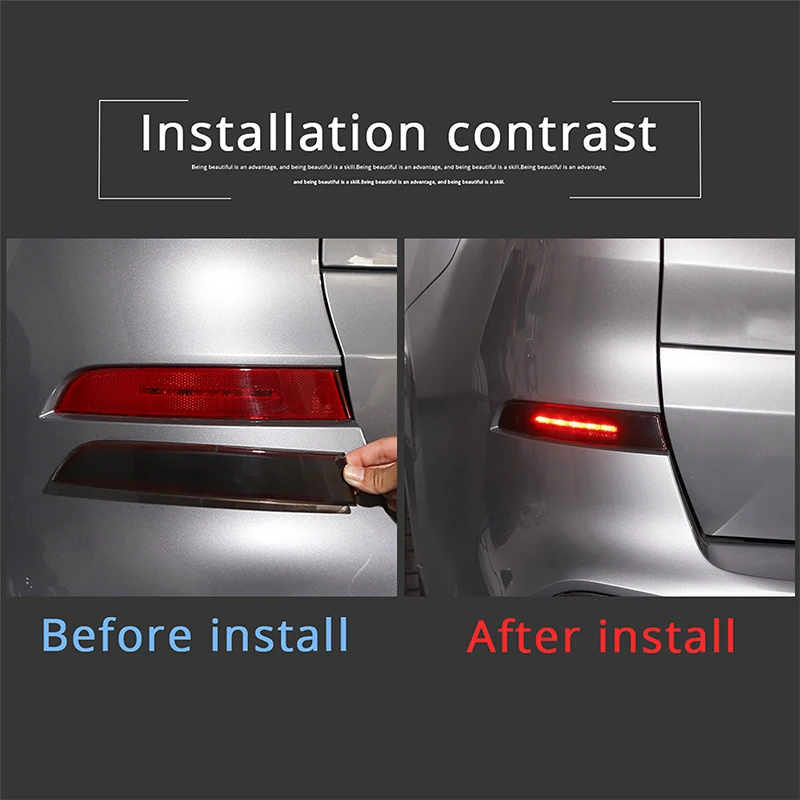 Für BMW X5 G05 2019 2020 2022 ABS Schwarz Auto Hinten Nebel Lampe Abdeckung Aufkleber Auto Außen Zubehör – Detail 1