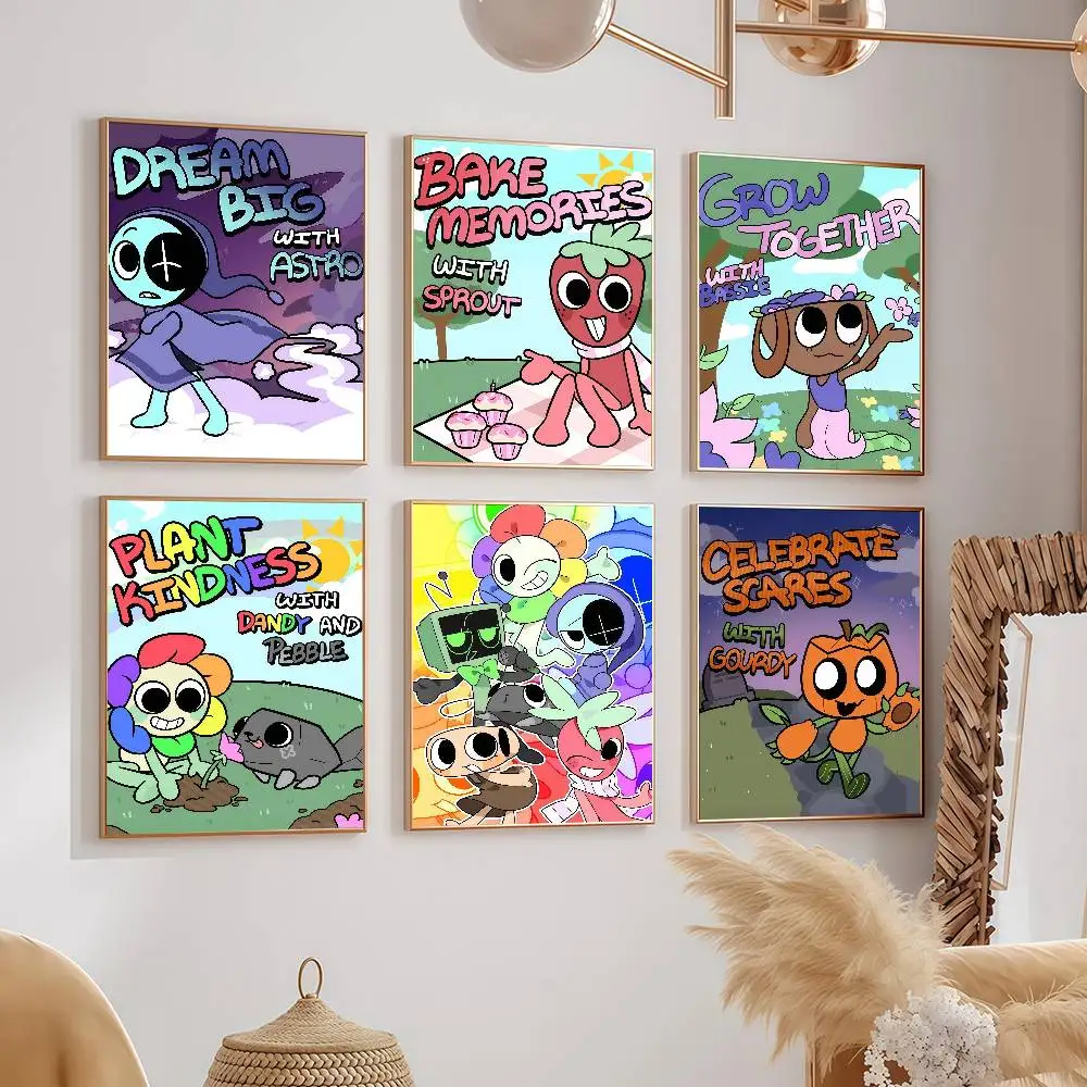 Pósteres de D-Dandys W-World Goob Bassie Astro, decoraciones de pared para dormitorios, dormitorios y salas de estar, regalo