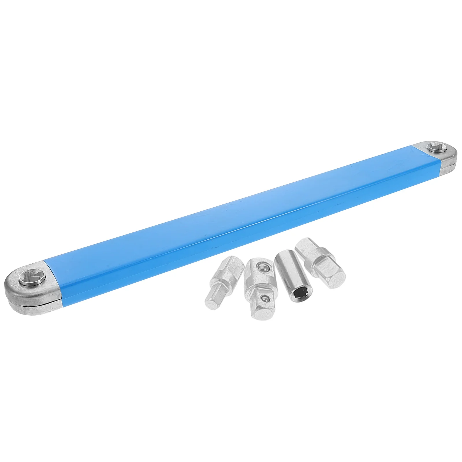

4pcs Extendable Ratchet Blue Offset Impact-Ready Socket Tool For Tight Spaces Extension Wrench Universal Wrench Extender
