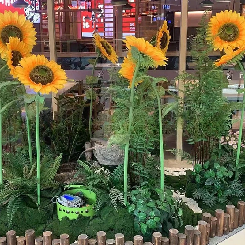 Sensory Flower Tracking in Sunflower Scenic Area Sensory Flower Human-Following Eyeball Device Manufacturer Artificial Flower
