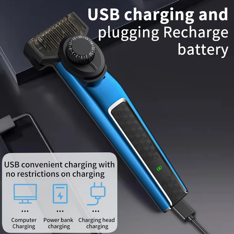 982 Men Beard Trimmer Set Hair Shaver Body Groomer Skin Well 4 in 1 Grooming Kit Rechargeable Suit for Men