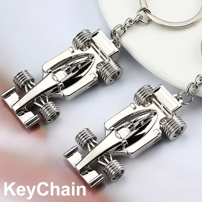 Модный-мини-брелок-для-гоночного-автомобиля-Формулы-1-кулон-брелок-для-ключей-серебряный-цвет-автомобильный-брелок-для-мужчин-сумка-ювелирные-изделия-подарки