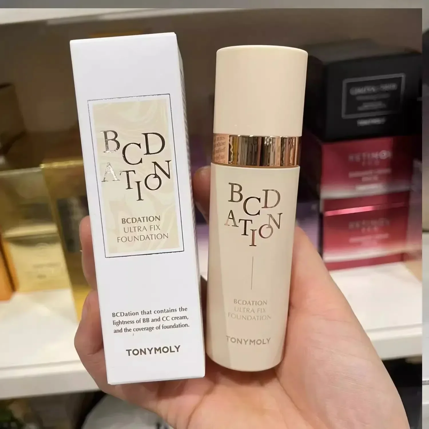 Korean Makeup Tonymoly BCD Air Foundation CC BB Cream Pore Cover 34ml SPF30 Primer Sunscreen Concealer Rare Beauty Cosmetics