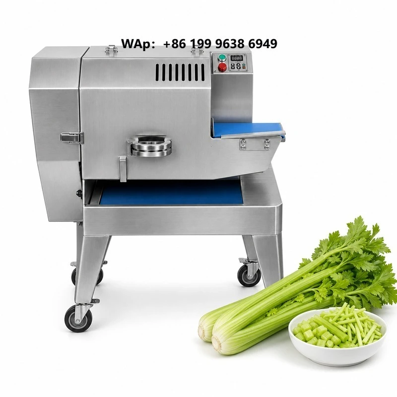 Automatic Parsley Onion Radish Vegetable Chopper Cutter Machine Commercial Fruit Celery Kale Dicing Cutting Machine