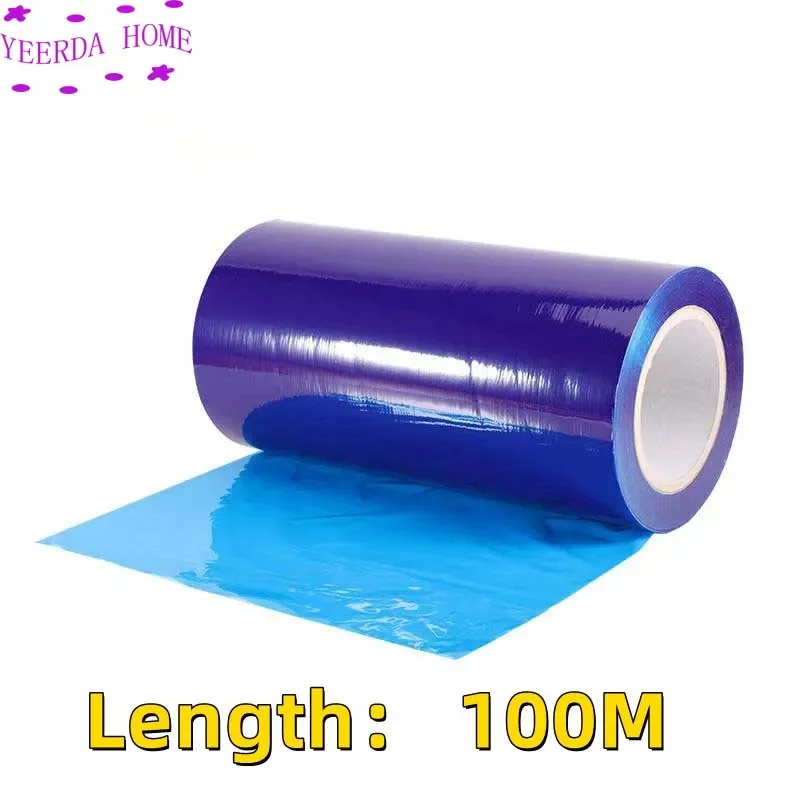 

New Blue self-adhesive PE protective film Metal aluminum alloy stainless steel surface protective film 100m