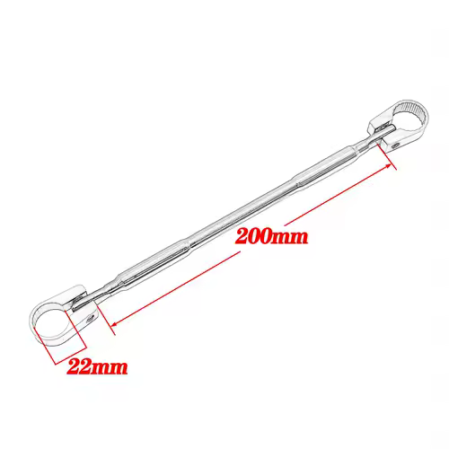 22mm Alloy Aluminum Motorcycle Handlebar Brace Crossbar Modified Strengthen Handle Bar Clamp Balance Beam Cross - Image 3