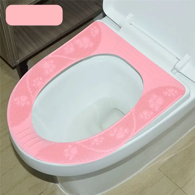 HOT 2 Pack Toilet Seats Cover Silicone ResusableT Oilet Lid Covers for Adults & Kids Potty Training for Oval, Round Toilets 【SPE