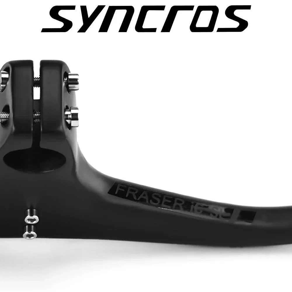 Syncros  Full Carbon MTB Handlebar 28.6mm Bike Stem -17 Degree 70/80/90mm Integrated Cockpit Handlebar Black Matte Bicycle Parts