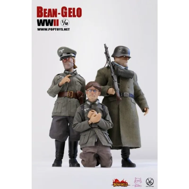 POPTOYS 오리지널 빅 헤드 군인 시리즈 아름다운 서양 숲 Kahn \ 브랜드 애니메이션 액션 피규어 모델 장난감 소년을위한 모델 선물