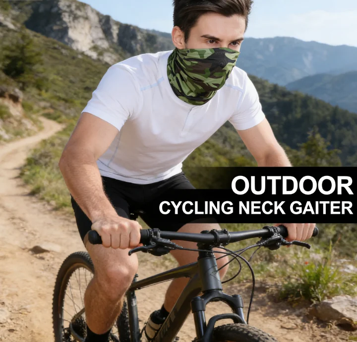 

Sun Protection Cycling Face Mask for Men Women Ice Silk Sports Headband Windproof Bike Neck Gaiter