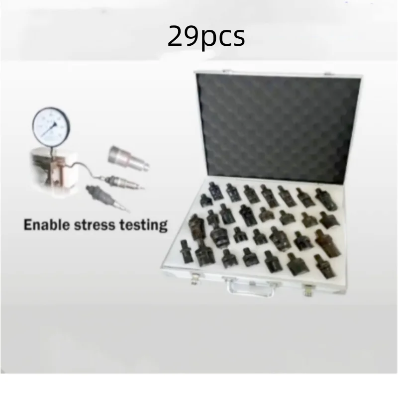 29PCS Pump Nozzle Test Kit EUl lnjector Adapter for Cat Volvo Bosch Scania cummins lveco Hyundai Detroit