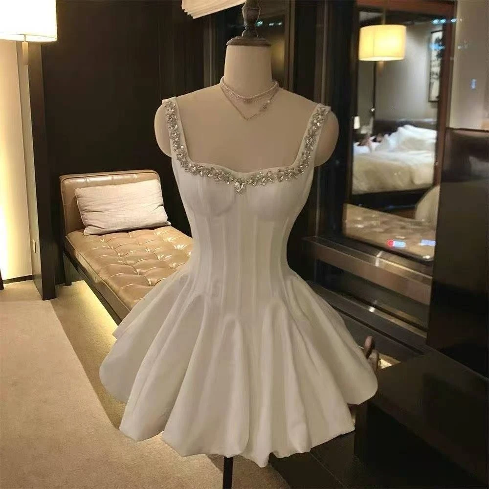 Robe de princesse douce pour femme, en dentelle française, style féerique, Harajuku Gyaru, élégante, chic, robe de bal, été, Kawaii, années 90, mode sexy