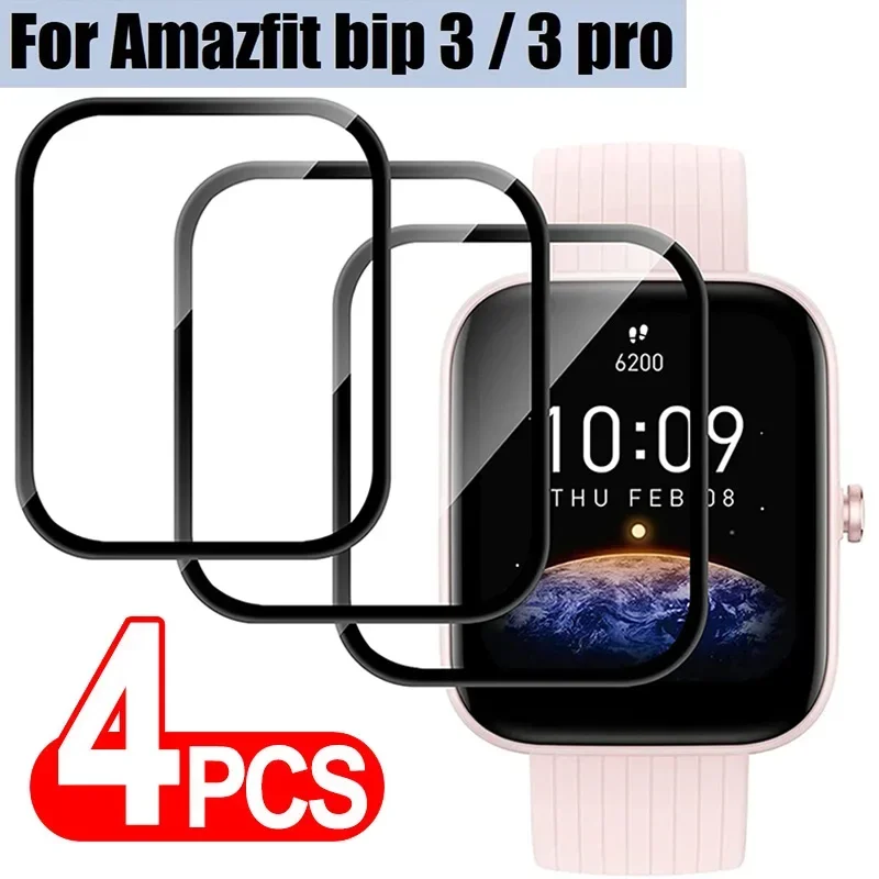 

For Amazfit Bip 3/3 Pro 3D Curved Screen Protector HD Transparent for Amazfit Bip 3 Pro Protective Film Smartwatch Accessories