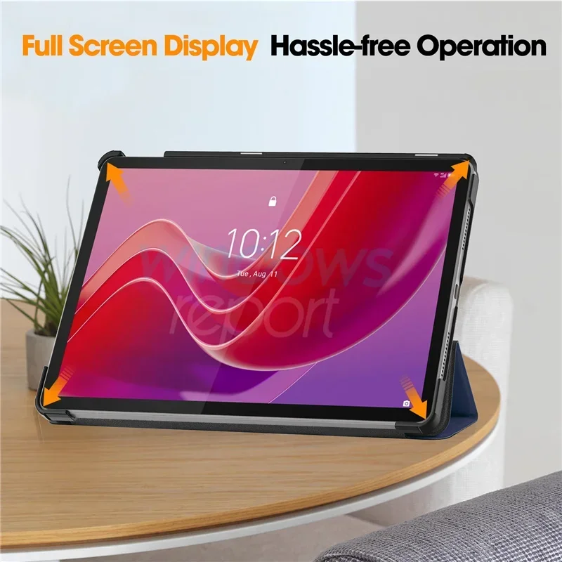 For Lenovo Tab M11 Xiaoxin Pad 2024 Case 11 inch Tri-Folding Stand Smart Tablet Cover for Lenovo Tab M11 Case Funda Cover