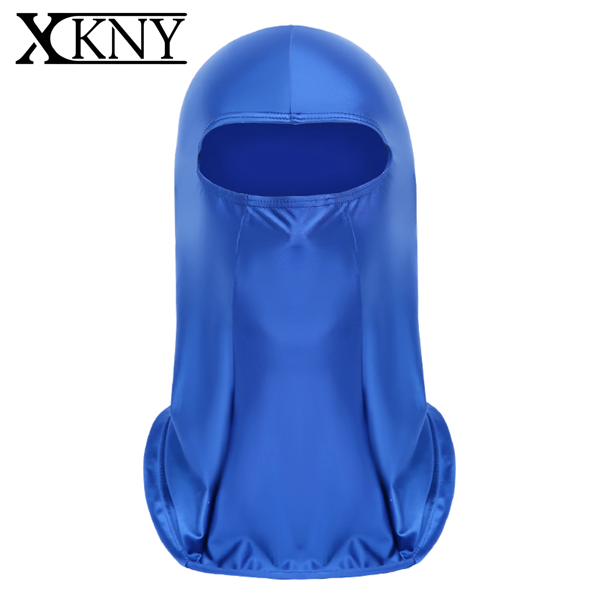 XCKNY Silk Smooth Gloss Full Face Mask Silk Smooth Multi functional Neck Protection Outer Cycling Sports Head Cov