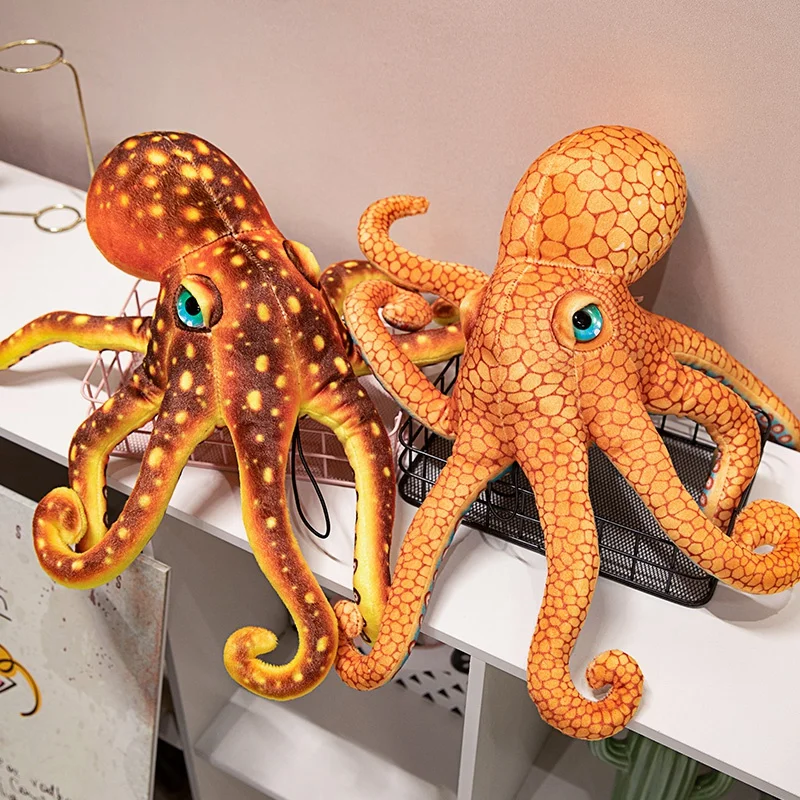 55cm Cute Imitation Octopus Plush Toys Funny Real Life Sea Animals Stuffed Dolls Home Party Decor Octopus Plush Toys