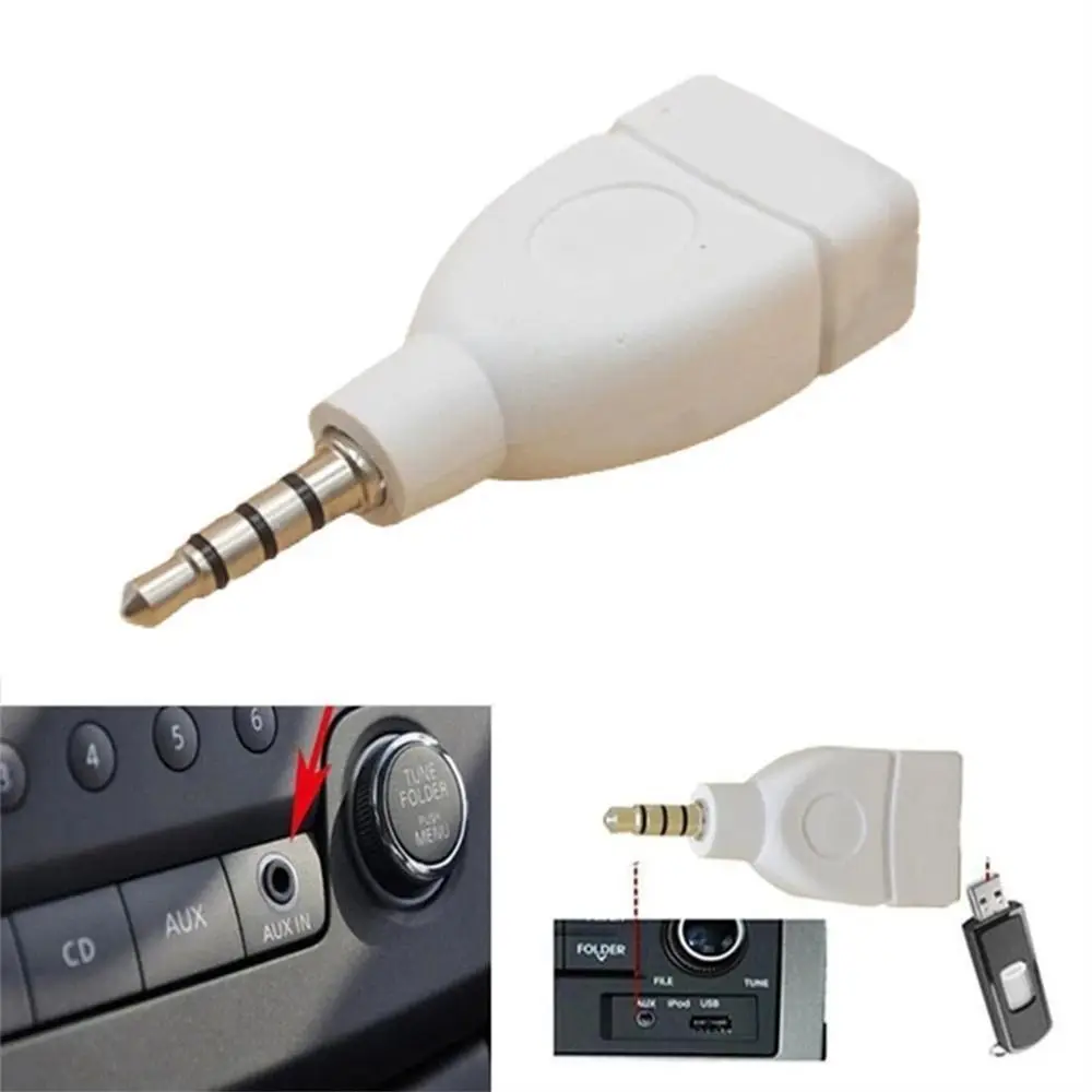 

Phones MP3 Player Female 3.5mm Car Plug Jack USB 2.0 AUX Audio Plug Car Audio Adapter Audio Converter Adapter Audio Converter