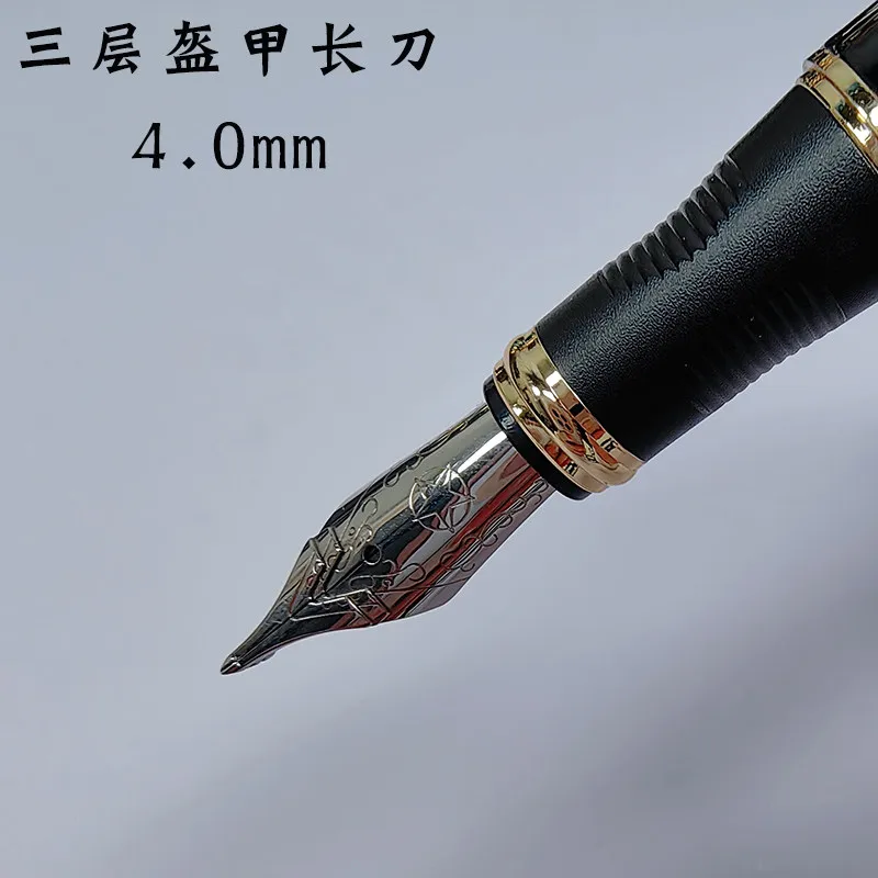 Nowy Pióro Wieczne z Podwójną Warstwą, Bardzo Grubej (3.0mm) Końcówki, Ręcznie Polerowane, Końcówka z Długim Ostrzem, Pióro z Końcówką typu Long Blade Grinder — zdjęcie produktu 4