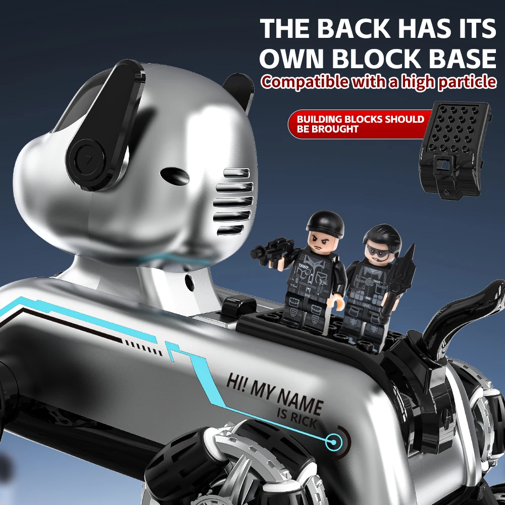 Novo cão dublê mecânico de oito rodas brinquedo de controle remoto gesto indução escalada deformação elétrica inteligente brinquedo de presente do cão