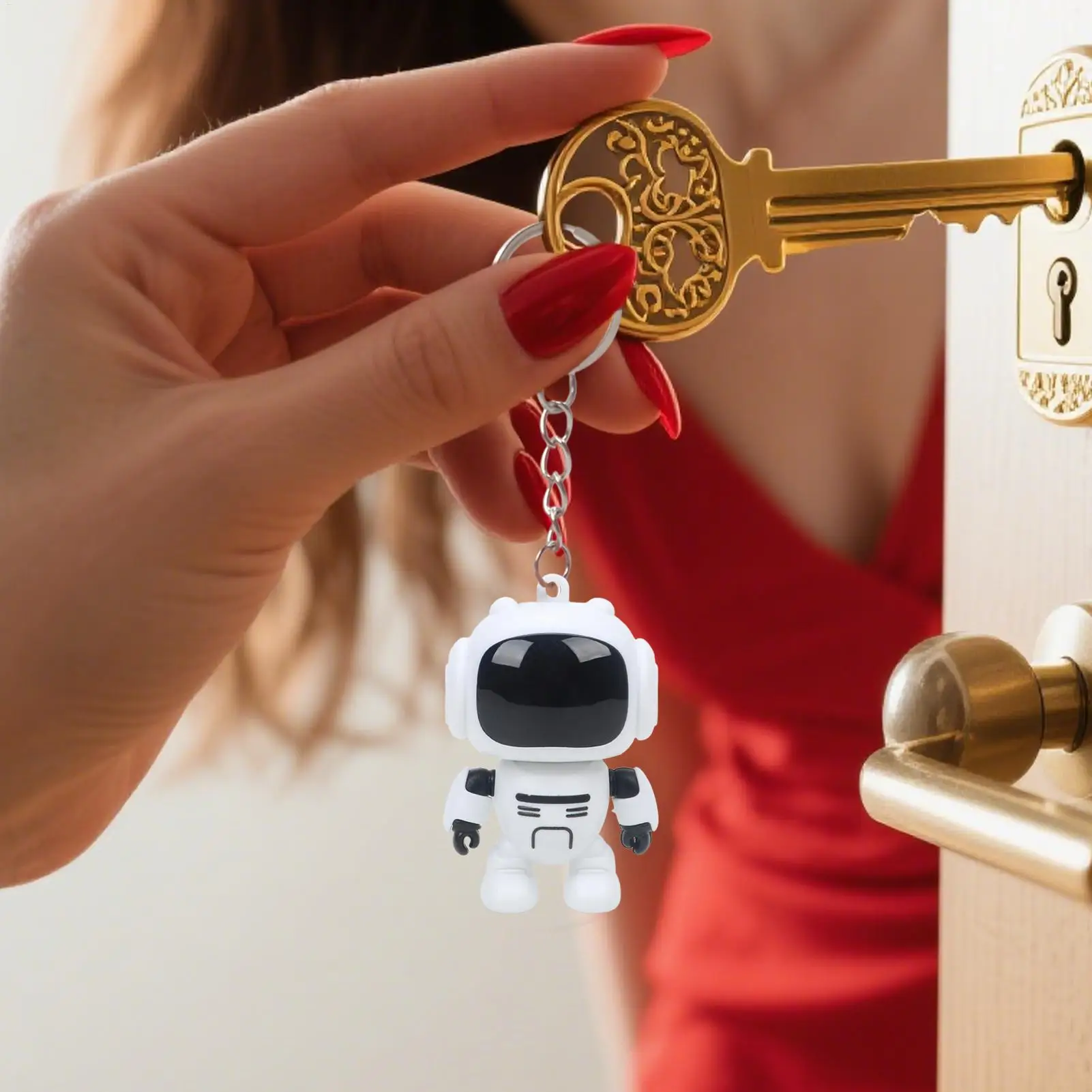 พวงกุญแจแบบข้อต่อขยับได้ ดีไซน์ตาเรืองแสง สำหรับกระเป๋าเป้ กระเป๋าถือ กระเป๋าสตางค์ สำหรับผู้หญิง ผู้ชาย กระเป๋านักเรียน