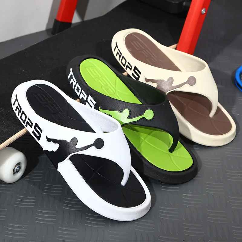 

2024 Men's Flip Flop Summer Thick-Soled Non-Slip Outdoor fashion Sports Slippers beach Home Bathroom Sandals Ciabatte Uomo