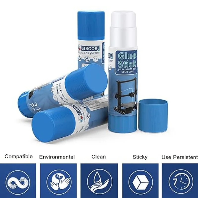 

3D printer PVP solid glue stick hot bed printing silk solid adhesive non-toxic PLA ABS PETG TPU ASA easy to clean strong adhesiv