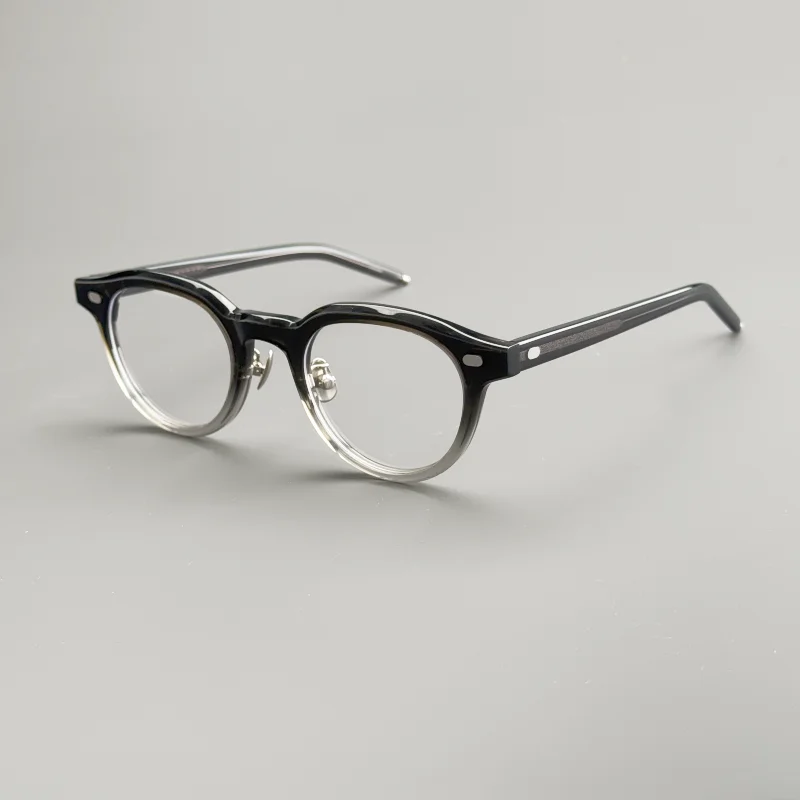 نظارات بإطار صغير من الأسيتات للرجال والنساء ذات وجوه صغيرة، نظارات بصرية على شكل كمثرى بإطارات سميكة، وصفة طبية gl