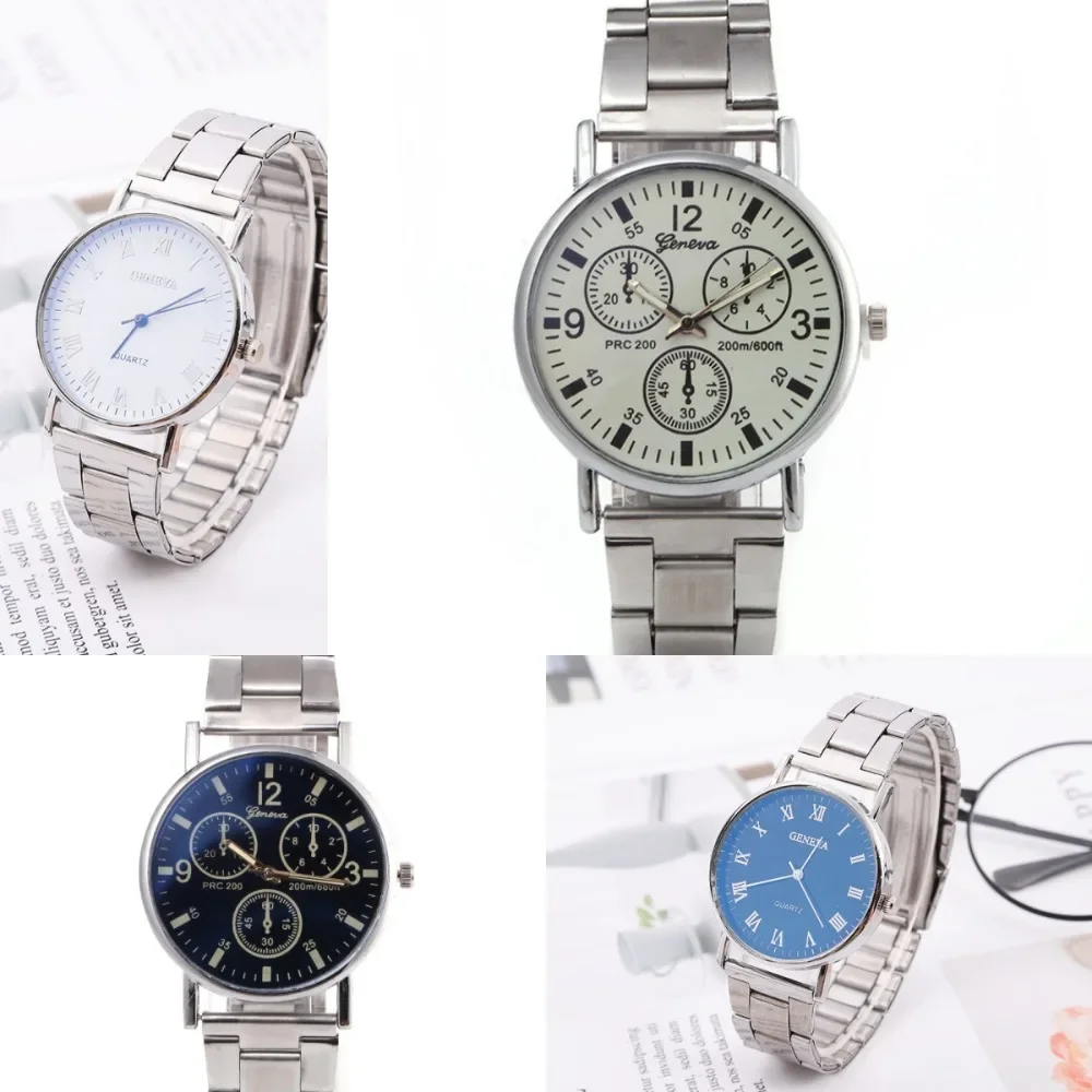 Vintage Casual Men's Watch Alloy Steel Strap Roman Numeral Design Quartz Watch Stainless Steel Watches Relogio Feminino Clock