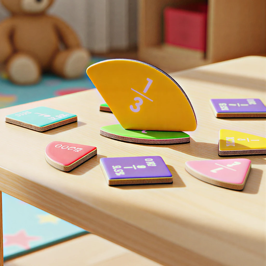 Mathematical Magnetic Fraction Discs, Fraction Size Comparison Teaching Aid, Dinosaur Cartoon Theme Cover