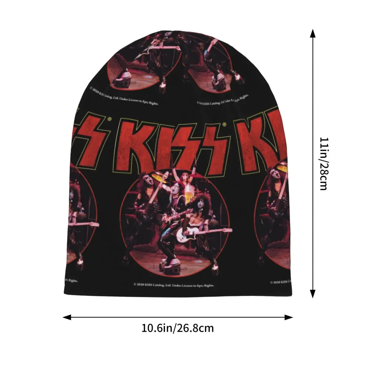 Kiss Band Warm Knitted Cap Fashion Bonnet Hat Autumn Winter Outdoor Beanies Hats for Unisex Adult