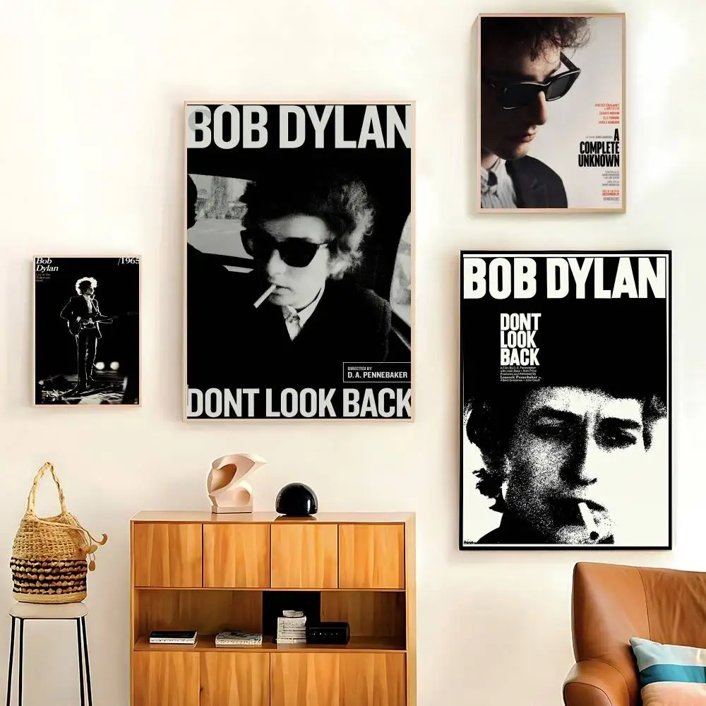 Póster clásico del cantante Bob Dylan, póster impreso en lienzo, impresión artística clásica vintage, decoración del hogar para sala de estar, póster artístico, regalos