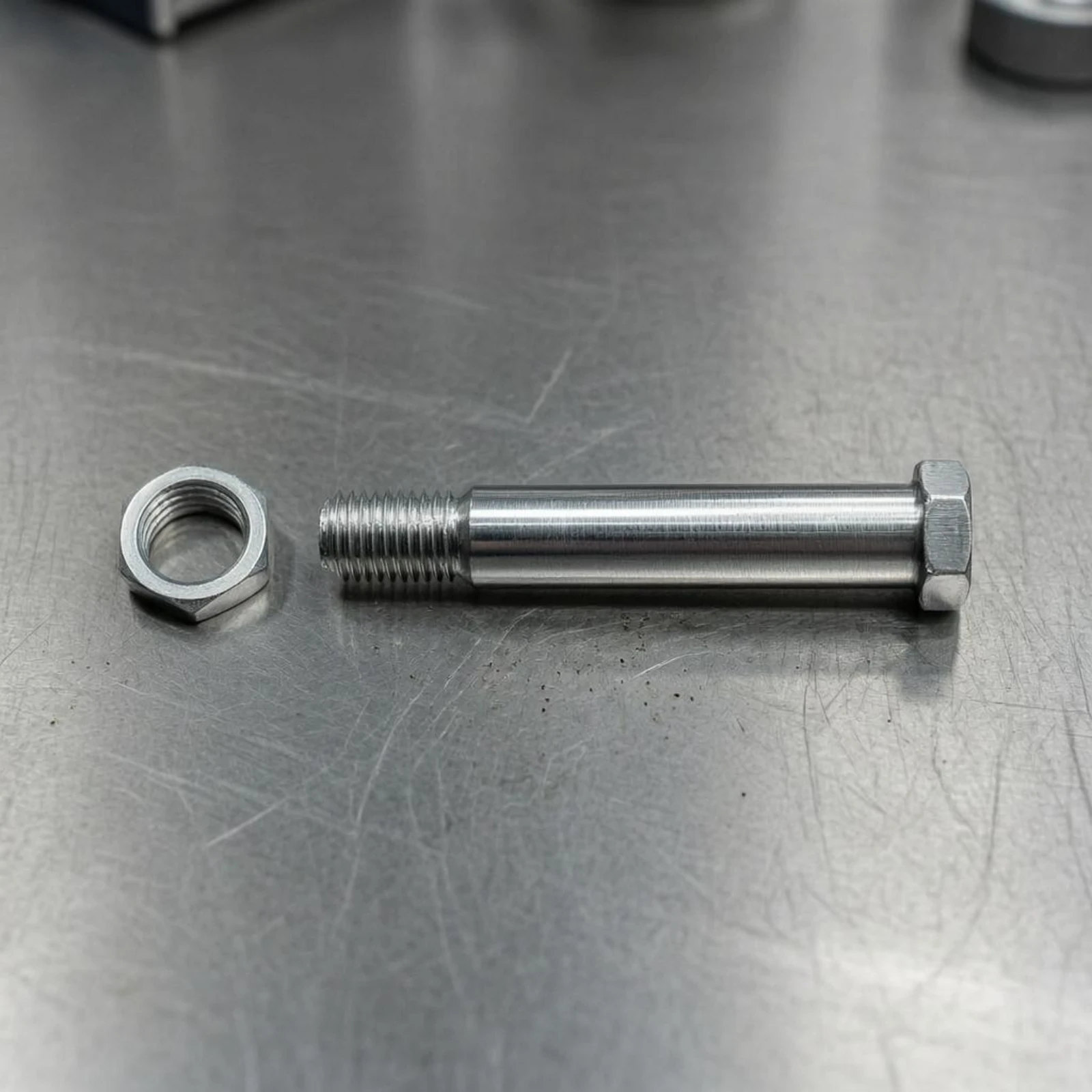 Hex Head Pin Bolt Single Assembly Threaded Pin Bolt Fastener Exact Fit Metal Hardware High Strength Alloy Steel