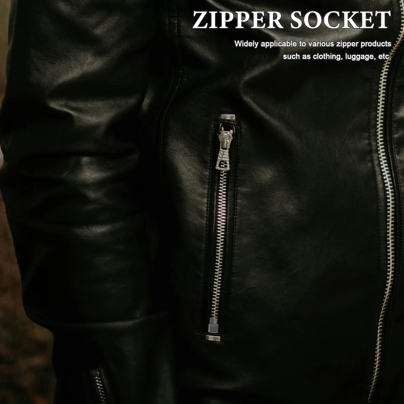 16Sets Metal Zipper Stops Clothes Repairing Kits Practical Durable Zipper Replacement Slider Stop Clothes Repairing Kits