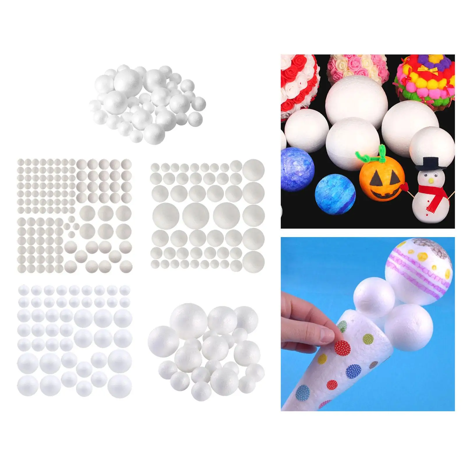 33 Pieces Foam Balls for Crafts, Party Decorations, Versatile Accessories for view 3