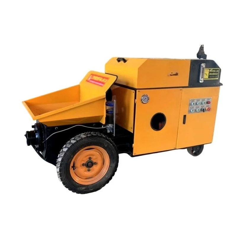 Concrete transfer pump, large particle fine stone mortar cement secondary structural column pumpc