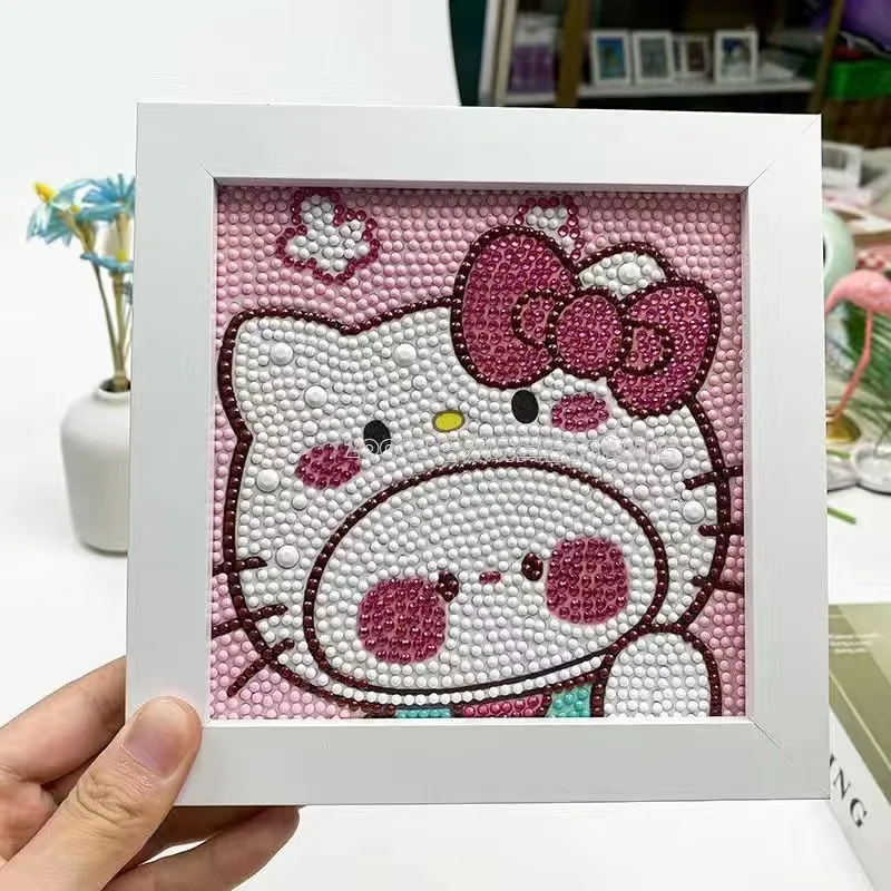 Kuromi Hello Kitty My Melody Cinnamoroll Pachacco Diamond Painting Kit 5D DIY Children's Room Decor Handwork Toys Gift