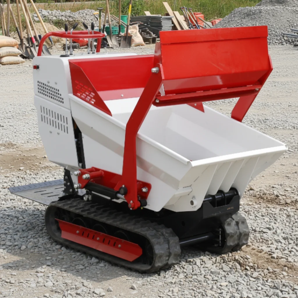 Garden Mini Dumper 500 Kg Capacity Remote Control Option Versatile Agricultural Machine