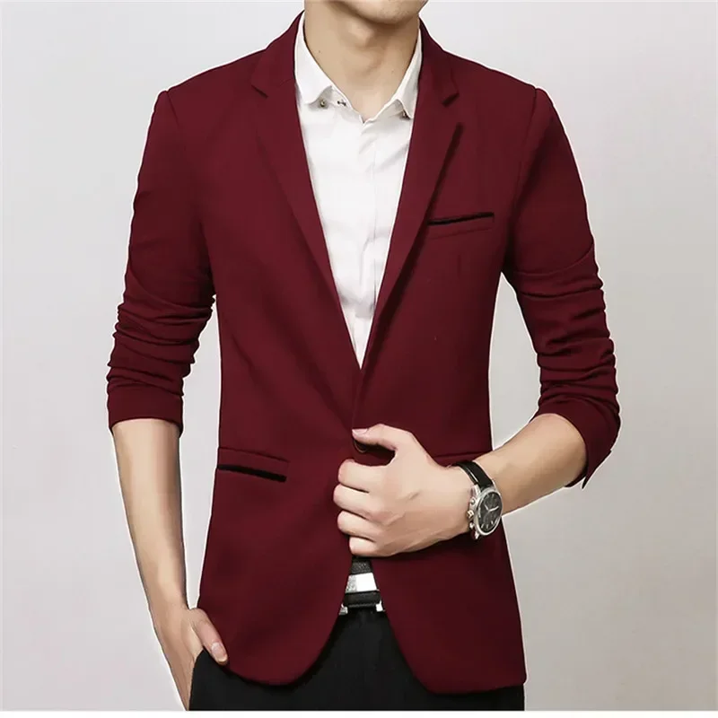 New Arrival Luxury Men Blazer New Autumn Fashion Brand Slim Fit Men Suit Terno Masculino Blazers Male