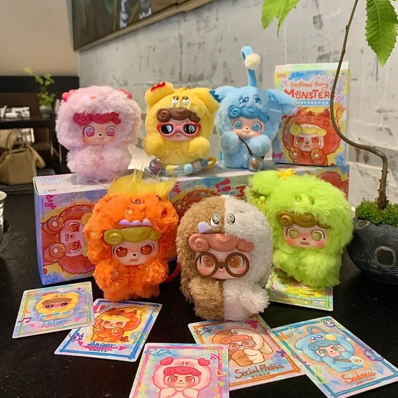 

New Product Odd And Odd Trendy Le Q Kids Emotion Hair Monster Blind Box Vinyl Trendy Play Pendant Cute Doll Decoration Girl Gift