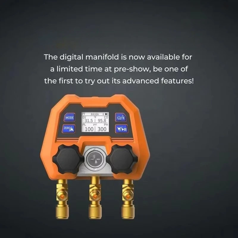 Dmg-4b Electronic Pressure Gauge Refrigerant Digital Fluorine Adding Gauge Snow Manifold Gauge For Pressure Measuring